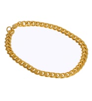 Unisex 6 mm Zincir Çelik Bileklik (Gold)