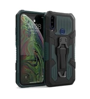 Samsung Galaxy A20S Zırh Tank Kılıf Yüksek Koruma (Yeşil)