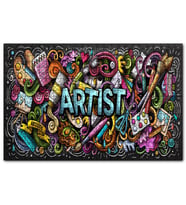 Cakapuzzle Modern Sanat Boyama Sanatı Aletleri  Puzzle Yapboz MDF (Ahşap) (500 Parça)