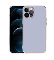 iPhone 12 Pro Kılıf Viyana Yüzeyi Buzlu Transparan Tasarım Kılıf (Açık Mavi)