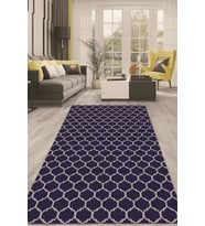 Dijital Kaymaz Taban Yıkanabilir Modern Renkli Salon Halısı Mutfak Halısı Yolluk ND-HT-545 (Lacivert)