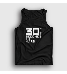 Presmono Unisex Beyaz Cover 30 Seconds To Mars Atlet 377510tt (Siyah)