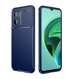 Xiaomi Redmi Note 11E Kılıf Negro Karbon Tasarım Silikon Kılıf (Lacivert)