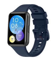 Huawei Watch Fit 2 Uyumlu PureLux Tam Uyumlu Silikon Kordon (Lacivert)