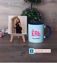 Ebe Fotoğraflı Dekoratif Taş, Kupa Bardak Beyaz Hediye (Model 3)