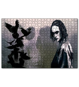 Cakapuzzle Brandon Lee Kargalar ve Kurukafa  Puzzle Yapboz MDF (Ahşap) (500 Parça)