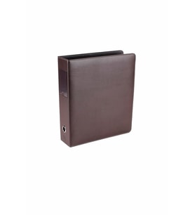 Evrak Sunum Tanıtım Firma Klasörü 7 cm 2 Halkalı A4 520 Yaprak Kapasiteli Ring Binder File Vegan 28x32 cm (KAHVE)