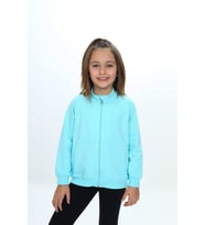 Toontoy Kız Çocuk Nakışlı Hırka (Su Yeşili)
