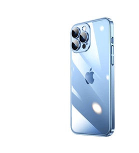 Apple iPhone 13 Pro Kılıf Renkli Çerçeveli Riksos Silikon Kılıf (Mavi)