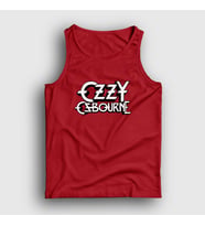 Presmono Unisex Sarı Logo Ozzy Osbourne Atlet 39384tt (Kırmızı)