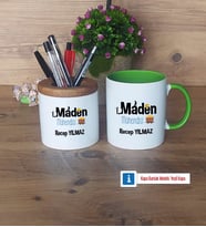 Maden Mühendisi Kalemlik, Kupa Bardak T Kişiye Özel Hediye (Model 14)