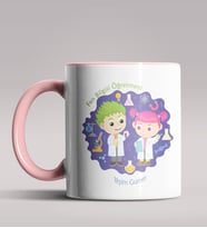 Kişiye Özel Fen Bilgisi Öğretmeni Tasarımlı Siyah Renk Kupa 4 (Pembe)