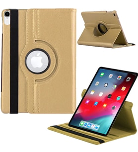 Apple Ipad Pro 12,9 inç 3 Nesil Döner Standlı Tablet Kılıfı (Gold)