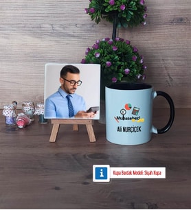 Muhasebeci Fotoğraflı Dekoratif Taş, Kupa Bardak Beyaz Hediye (Model 11)