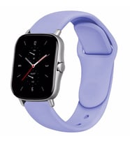 Samsung Galaxy Watch 46mm Kordon Silikon Spor Band (Lila)