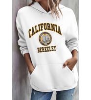 Unisex California Baskılı Sweatshirt (A.Beyaz)