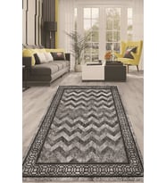 Dijital Kaymaz Taban Yıkanabilir Modern Renkli Salon Halısı Mutfak Halısı Yolluk ND-HT-977 (Gri)