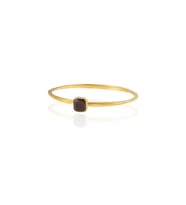 Kadir Jewellery Zirkon Taşlı Ayarlanabilir 22 Ayar Altın Kaplama Bilezik (Bordo)