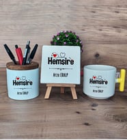 Hemşire Hediye Sepeti Kupa Bardak T Kulplu, Kalemlik ve Dekoratif Taş Tıp Bayramı Hemşireler Günü Hediyesi (Model 5)
