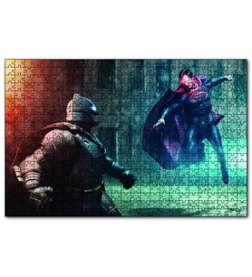 Cakapuzzle  Batman ve Superman Mücadelesi  Puzzle Yapboz MDF (Ahşap) (255 Parça)