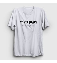 Presmono Unisex Sarı Heads The Big Bang Theory T-Shirt 181240tt (Beyaz)