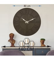 Markakanvas  Duvar Saati (Çap 50 cm - 80 cm ) (Siyah)