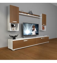 Decoraktiv Eko 5da Mdf Std Tv Ünitesi Tv Sehpası (Beyaz - Ceviz)