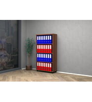 Vena Raflı Ofis Dosya Dolap 80x35x150h (Ceviz)