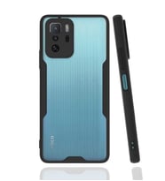 Xiaomi Poco X3 GT Kılıf Zore Parfe Kenarları Pastel Renk Silikon (Siyah)