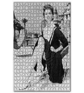Cakapuzzle Sophia Loren 1955 Puzzle Yapboz MDF (Ahşap) (1000 Parça)