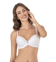 Le Jardin 9700-B Desteksiz-Balenli Micro Soft Sütyen (Beyaz)