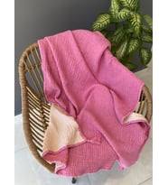 Müslin Bebek&Çocuk Battaniyesi/Örtüsü (Fuşya)
