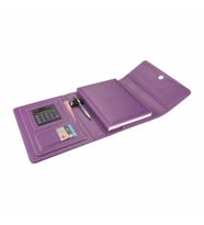 2K 2026 YENİ YIL Organizer Ajanda Kılıflı Tarihli Çizgili 168 Yaprak 17x24 Defterli Mıknatıs Kapaklı Rainbow Vegan 22x26 cm (Lila)