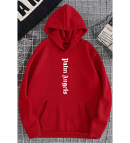 Unisex Palm Angles Baskılı Sweatshirt (Kırmızı)