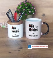 Aile Hekimi Kalemlik, Kupa Bardak T Kişiye Özel Hediye (Model 3)