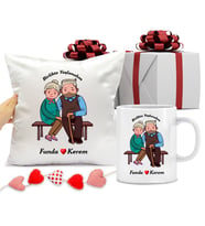 Birlikte Yaşlanalım Yastık ve Kupa Set (Model 5)