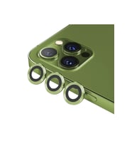 BİNANO Mini Metal Ring Iphone 12 Pro Max Lens Koruyucu 3'lü Takım (Yeşil)