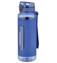 Uzspace FiftyFifty 1100ml -MEGA BÜYÜK BOY- Tritan Su Matarası Silikon Korumalı Kaydırmaz Gövde (Lacivert)