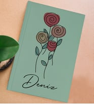 BK Gift Kişiye Özel İsimli Sert Kapaklı Su Yeşili Defter, Arkadaşa Hediye, Yeni İş Hediyesi, Anı Defteri, Doğum Günü Hediyesi (Model 2)