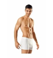 Tutku 3 Adet Siyah Renk Likralı Boxer (Beyaz)