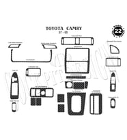 Meriç® Toyota Camry Ön Torpido Kaplama Maun 22 Parça 1997-1999 (Karbon)