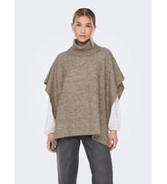 Only Kadın Örgü Panço Kazak - 15270045 (Kahverengi)