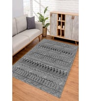 Dijital Kaymaz Taban Yıkanabilir Renkli Salon Halısı Mutfak Halısı Yolluk ND-SD-1171 (Gri)