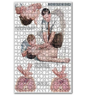 Cakapuzzle Suni Solunum ve Kalp Masajı Tarifi Puzzle Yapboz MDF (Ahşap) (500 Parça)