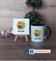 Öğretmenler Günü Hediyesi Dekoratif Taş, Kupa Bardak Kırmızı Hediye (Model 10)