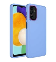 Galaxy A13 4G Kılıf Zore Luna Dışı Soft Yumuşak İçi Kadife Kılıf (Lila)