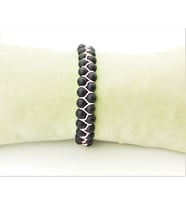 OBSİDYEN ÖRME BİLEKLİK 6 MM (Açık Pembe)