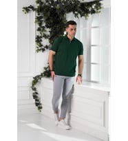 WOOLEN WORLD YAKALI REGULAR FİT ERKEK TRİKO T-SHİRT (Yeşil)