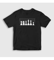 Presmono Unisex Çocuk Beyaz Chess Satranç Usual Suspects T-Shirt 446607tt (Siyah)