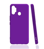Tecno Spark 7 Pro Kılıf Zore Biye Silikon Kılıf (Mor)
